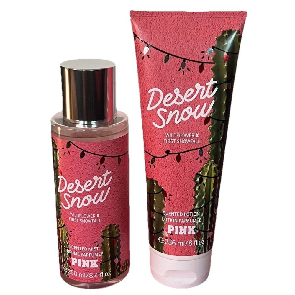Victoria's Secret PINK Desert Snow Fragrance Mist & Body Lotion Discontinued
